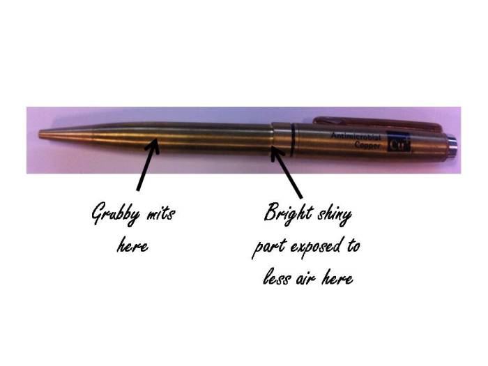 copper pen annotated